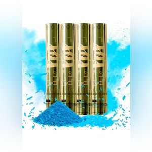 4 blue blue confetti powder poppers 💙